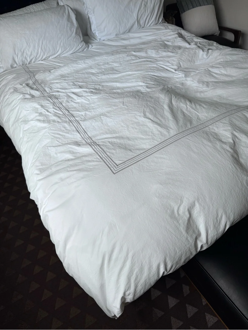 Dea Italian Luxury Linens Sinfonia Toscana Percale Duvet White Queen